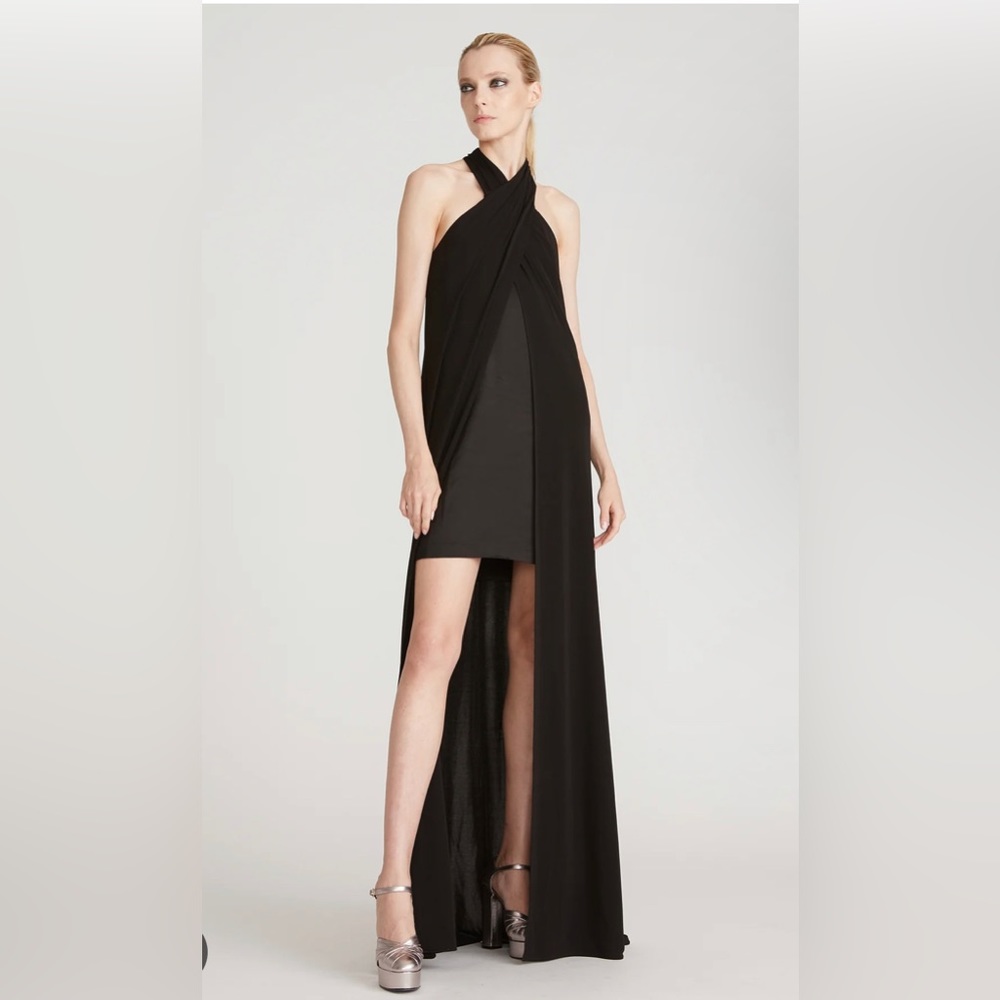 Halston Reign Matte Solid Jersey Dress
